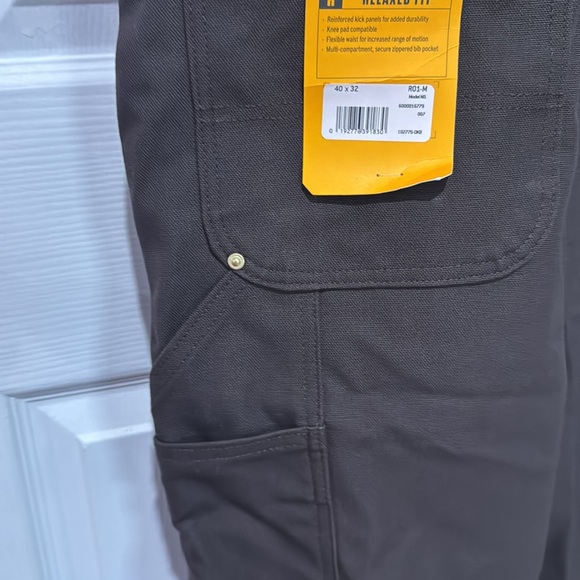 Carhartt Dark Brown Bib Overalls - Picture 9 of 10